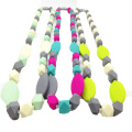 New Style Design Silicone Teether Toy Necklace Baby Teething Necklaces